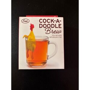 Cockadoodle Brew Chicken Tea Infuser White Elephant Gag Gift Brand New